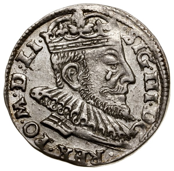 Trojak, 1593, Wilno; końcówki legend L / LI, u d