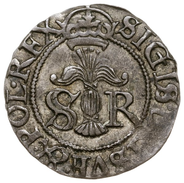 1/2 öre, 1597, Sztokholm; odmiana z SVE & POL RE