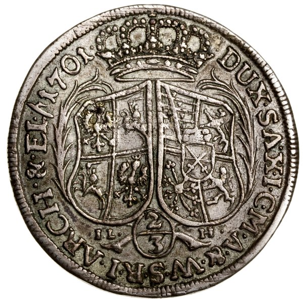 2/3 talara (gulden), 1703 ILH, Drezno