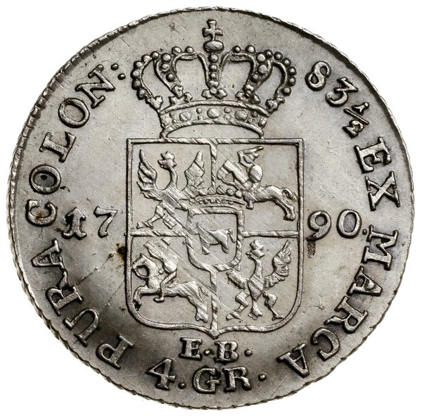 Złotówka (4 grosze), 1790 EB, Warszawa