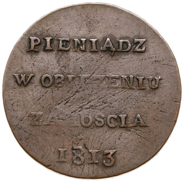 6 groszy, 1813, Zamość; Aw: Napis w poziomie; PI