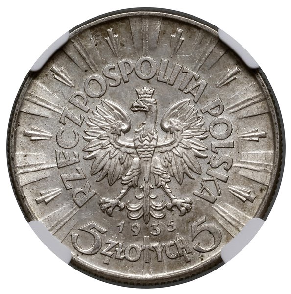 5 złotych, 1935, Warszawa; Józef Piłsudski; Kop.