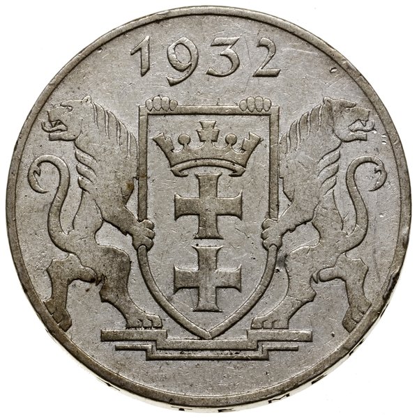5 guldenów, 1932, Berlin; Żuraw portowy; AKS 8, 
