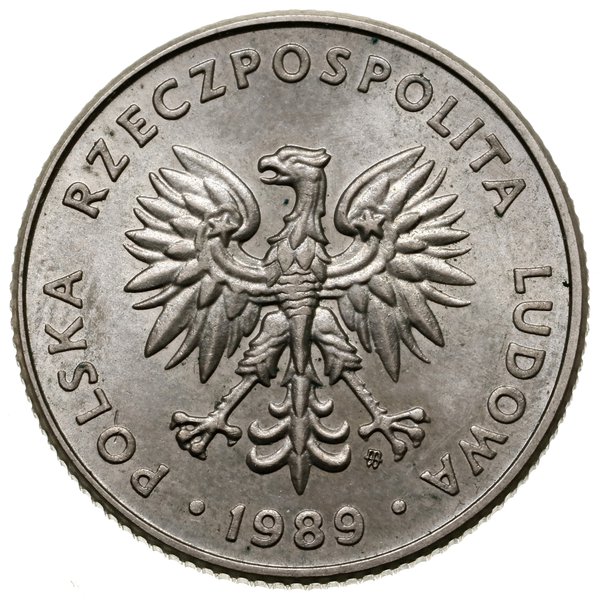 20 złotych, 1989, Warszawa; Nominał – PRÓBA (nap