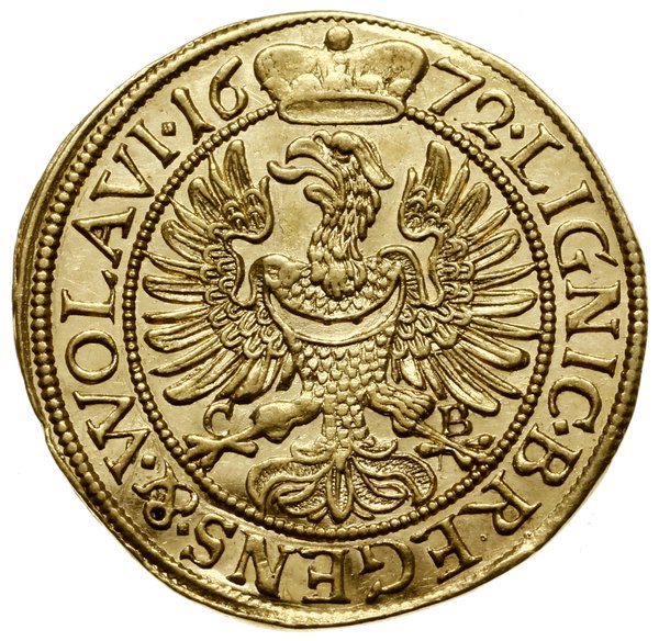 Dukat, 1672, Brzeg; Aw: Popiersie władcy w prawo