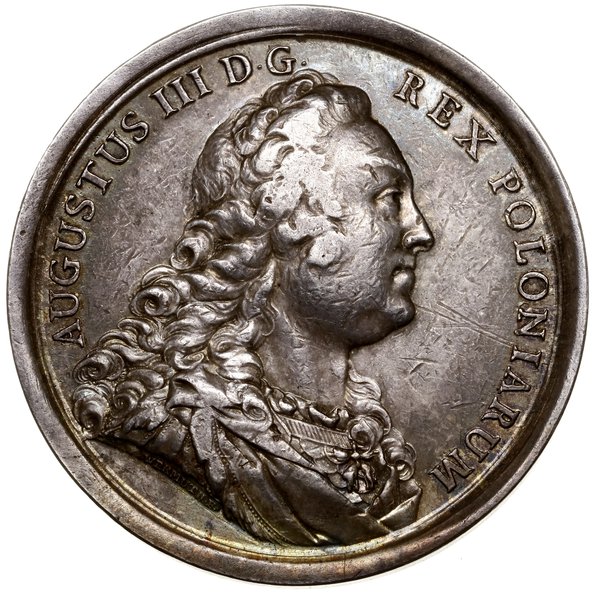 Medal nagrodowy z okazji święta Orderu Orła Białego, 1750, autorstwa Christiana Siegmunda Wermutha, Drezno