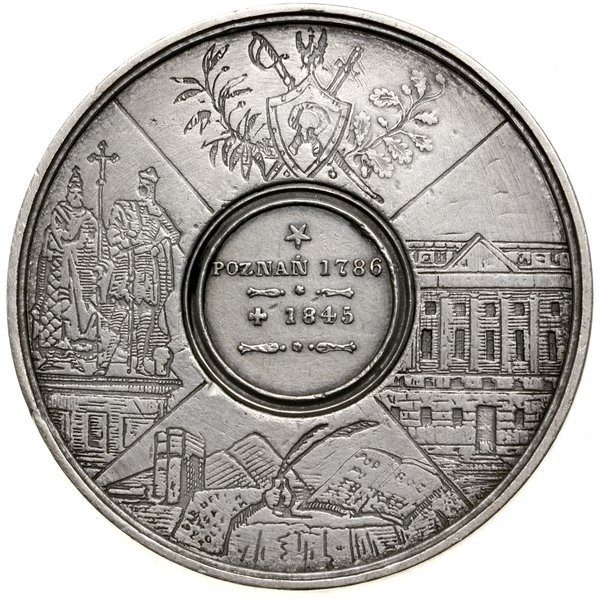 Medal na pamiątkę śmierci Edwarda Raczyńskiego (1786–1845), 1845, Warszawa