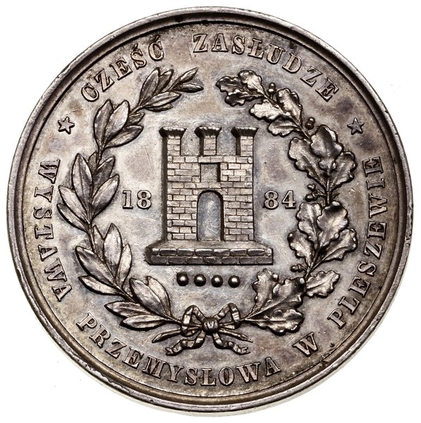 Polska, XIX wiek, medal nagrodowy, 1884; Aw: God