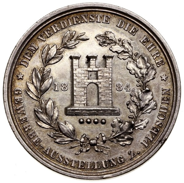 Polska, XIX wiek, medal nagrodowy, 1884