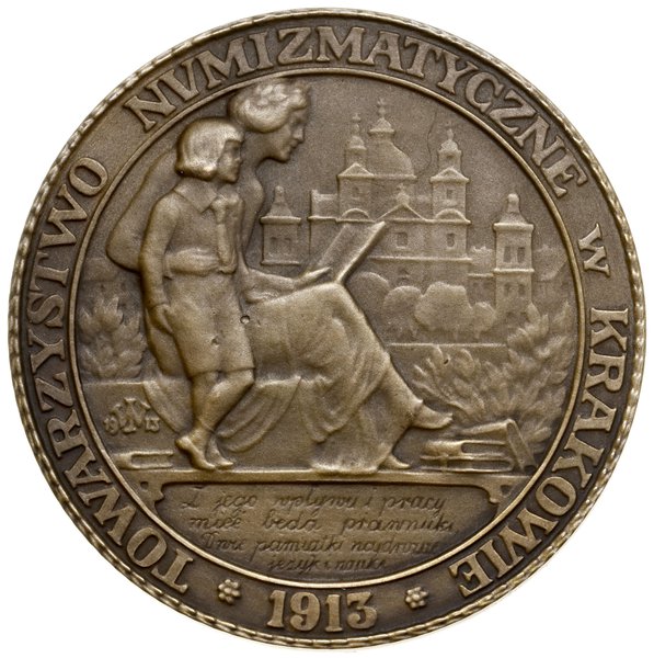Medal na 100. rocznicę śmierci Tadeusza Czackiego (1765–1813), 1913, projektu Jana Wysockiego