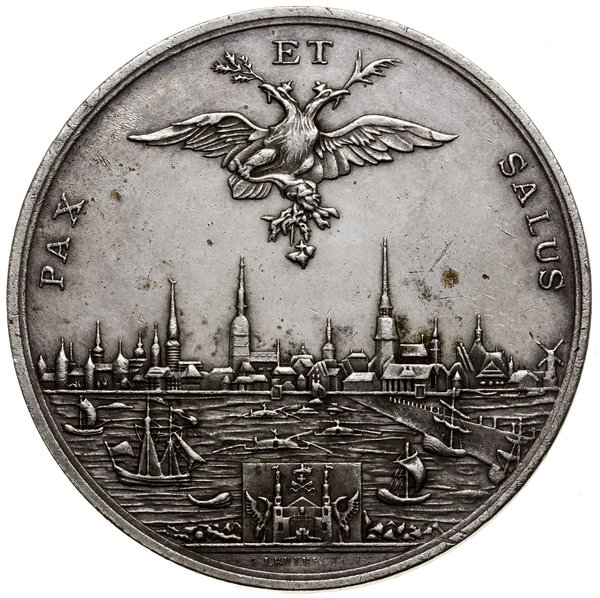 Medal na pamiątkę setnej rocznicy przyłączenia Rygi do Rosji, 1810 (?)