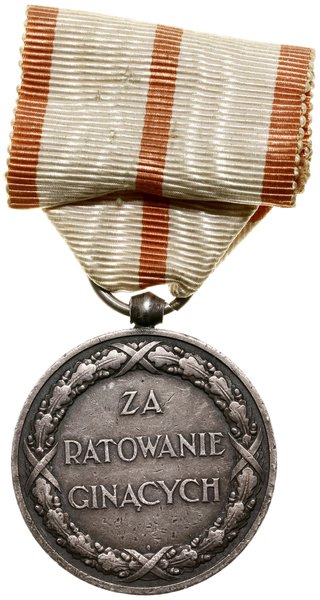 Medal za Ratowanie Ginących (z miniaturą), od 1928, Warszawa