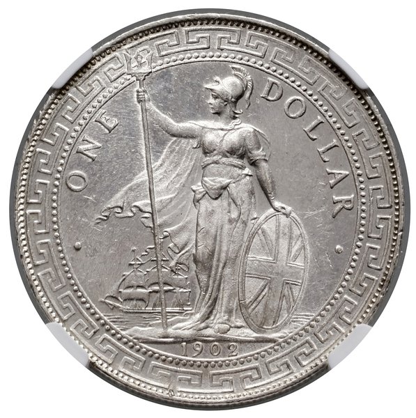Trade dolar, 1902 B, Bombaj; KM T5; srebro; mone