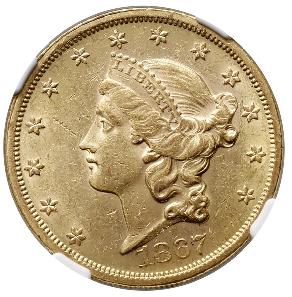 20 dolarów, 1867, Filadelfia; typ Liberty Head, 