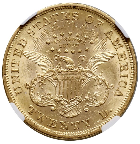 20 dolarów, 1867, Filadelfia; typ Liberty Head, 
