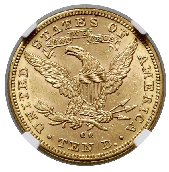 10 dolarów, 1890 CC, Carson City; typ Liberty He