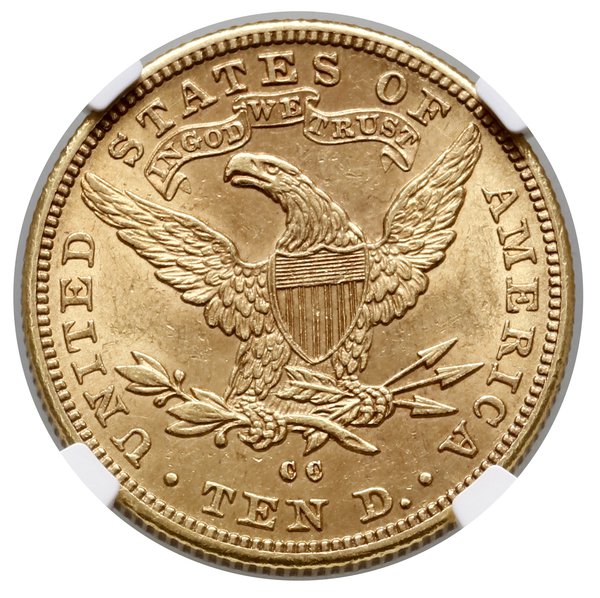 10 dolarów, 1892 CC, Carson City; typ Liberty He