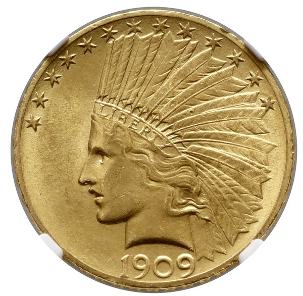 10 dolarów 1909, Filadelfia; typ Indian Head, wi