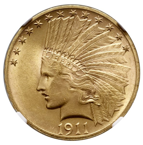 10 dolarów, 1911, Filadelfia; typ Indian Head, w