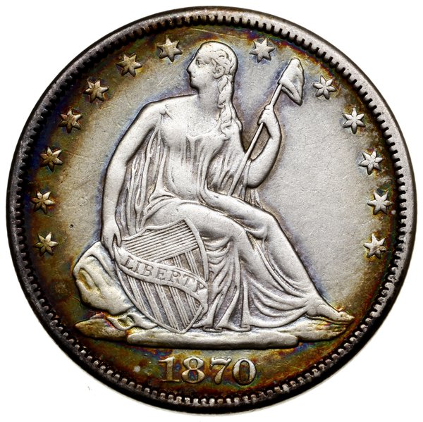 1/2 dolara, 1870 S, San Francisco
