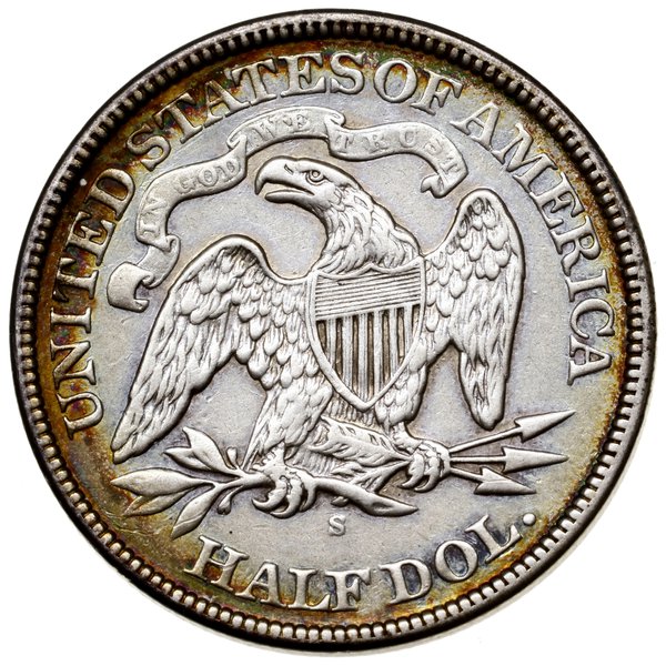 1/2 dolara, 1870 S, San Francisco