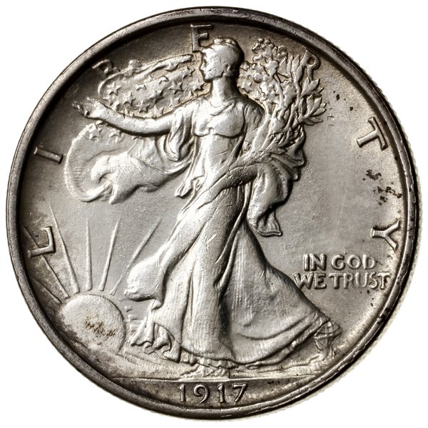 1/2 dolara, 1917 S (rev), San Francisco; typ Wal