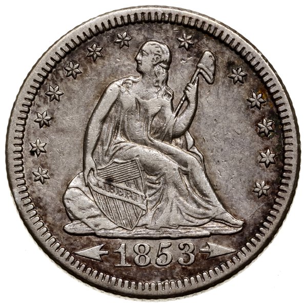 1/4 dolara, 1853 O, Nowy Orlean; typ Liberty Sea