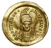 Solidus, 430–440, Konstantynopol; Aw: Popiersie cesarza na wprost, D N THEODOSIVS P F AVG;  Rw: Ko..