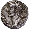 Tetradrachma bilonowa, 32–33 (19 rok panowania), Aleksandria; Aw: Głowa Tyberiusza w wieńcu laurow..