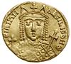 Solidus, 797–802, Konstantynopol; Aw: Popiersie Ireny trzymającej jabłko panowania i długi krzyż, ..