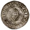 Naśladownictwo denara anglosaskiego typu Small Cross; Aw: Zbarbaryzowane popiersie w lewo, pseudol..