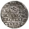 Trojak, 1586, Ryga; wariant z dużą głową władcy,