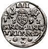Trojak, 1592, Wilno; na awersie skrócona tytulatura króla SIG III, mała cyfra Z w dacie; Iger V.92..