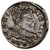 Trojak, 1593, Wilno; u dołu rewersu herb Chalecki rozdziela datę, wąska głowa króla; Iger V.93.2.a..