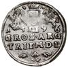 Trojak, 1596, Wilno; mała głowa króla, kryza władcy wachlarzowata, nominał III rozdziela datę,  od..