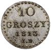 10 groszy, 1813 IB, Warszawa; Kahnt FA3 1273, Ko