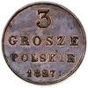 3 grosze, 1827 FH, Warszawa; nowe bicie – II poł