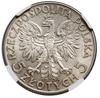 5 złotych, 1934, Warszawa; Głowa kobiety w czepcu; Kop. 2953, Parchimowicz 116d; bardzo ładne,  mo..