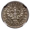 1 grosz, 1927, Warszawa; moneta obiegowa, ale wybita w srebrze; Kop. 2769 (R5), Parchimowicz P101e..