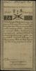 25 złotych polskich, 8.06.1794; seria C, numeracja 12461, papier ze znakiem wodnym firmy Pieter de..