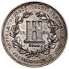 Polska, XIX wiek, medal nagrodowy, 1884; Aw: Godło herbu Pleszewa, z boków 18 - 84, całość w wieńc..