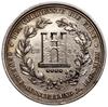 Polska, XIX wiek, medal nagrodowy, 1884; Aw: Godło herbu Pleszewa, z boków 18 - 84, całość w wieńc..