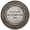 Medal nagrodowy za hodowlę gołębi, 1929, projektu Józefa Aumillera, Warszawa; Aw: Widok Góry Zamko..