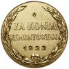 Złoty Medal za Konia Remontowego, 1933, projektu Stefana Rufina Koźbielewskiego, Warszawa;  Aw: Or..