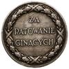 Medal za Ratowanie Ginących, od 1928, Warszawa; Orzeł, RZECZPOSPOLITA POLSKA, na stronie odwrotnej..