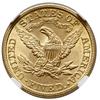 5 dolarów, 1899, Filadelfia; typ Liberty Head, with motto; Fr. 143, KM 101; złoto próby 900, ok. 8..