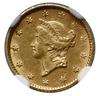1 dolar, 1853, Filadelfia; typ Liberty Head; Fr. 84, KM 73; złoto próby 900, ok. 1.67 g; nakład: 4..