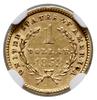 1 dolar, 1853, Filadelfia; typ Liberty Head; Fr. 84, KM 73; złoto próby 900, ok. 1.67 g; nakład: 4..