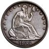 1/2 dolara, 1858 O, Nowy Orlean; typ Liberty Seated - no motto; KM A68; srebro próby 900, 12.41 g;..