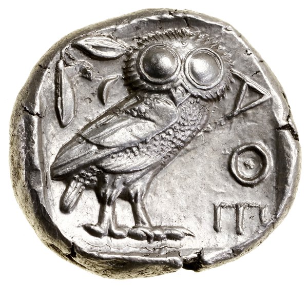 Tetradrachma, ok. 454–404 pne, Ateny